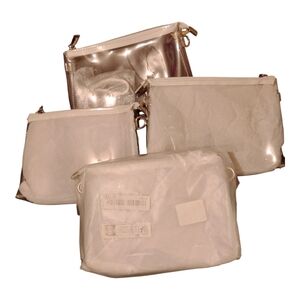 Stylish White and Silver Women's Bag Set